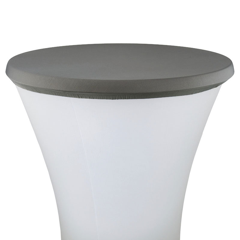 Mc-Stoff Stehtisch-Deckel METALLIC 80cm - Türkis Blau Wasserabweisend