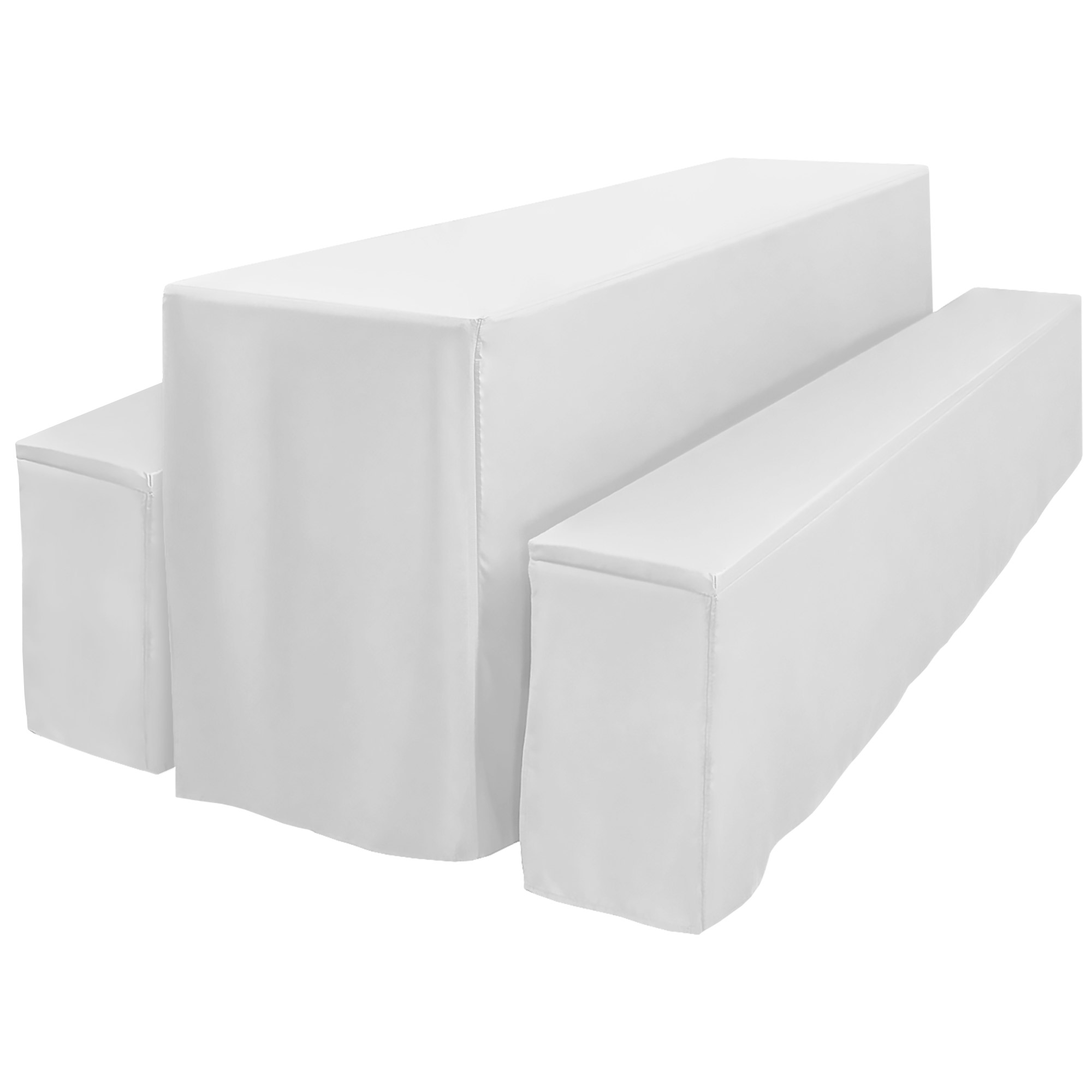 Biertischhussen Set 3-teilig - Elastisch Für Bierzeltgarnitur